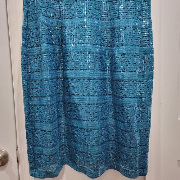 SD Collection Floral Lace Sequin Dress - Picture 6 of 13